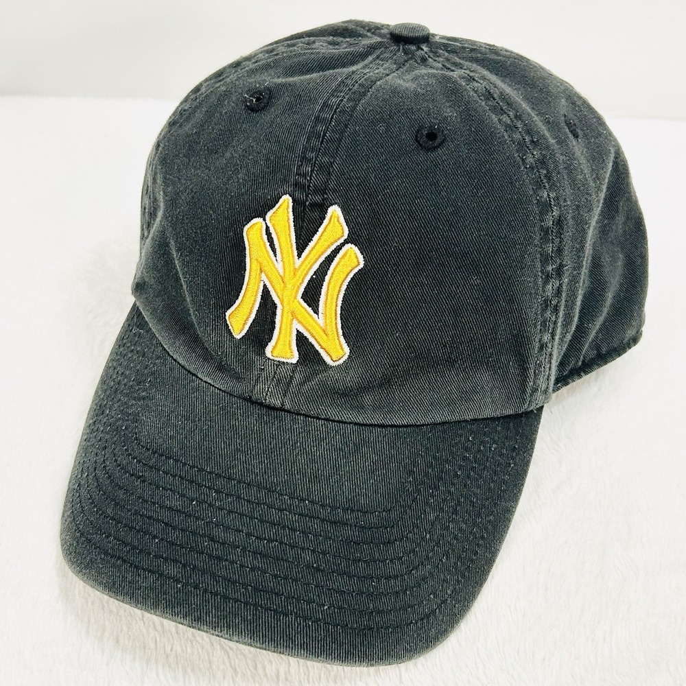 New York‎ Yankees Twins Enterprise Gold Fitted Hat Cap Large Gray MLB Baseball